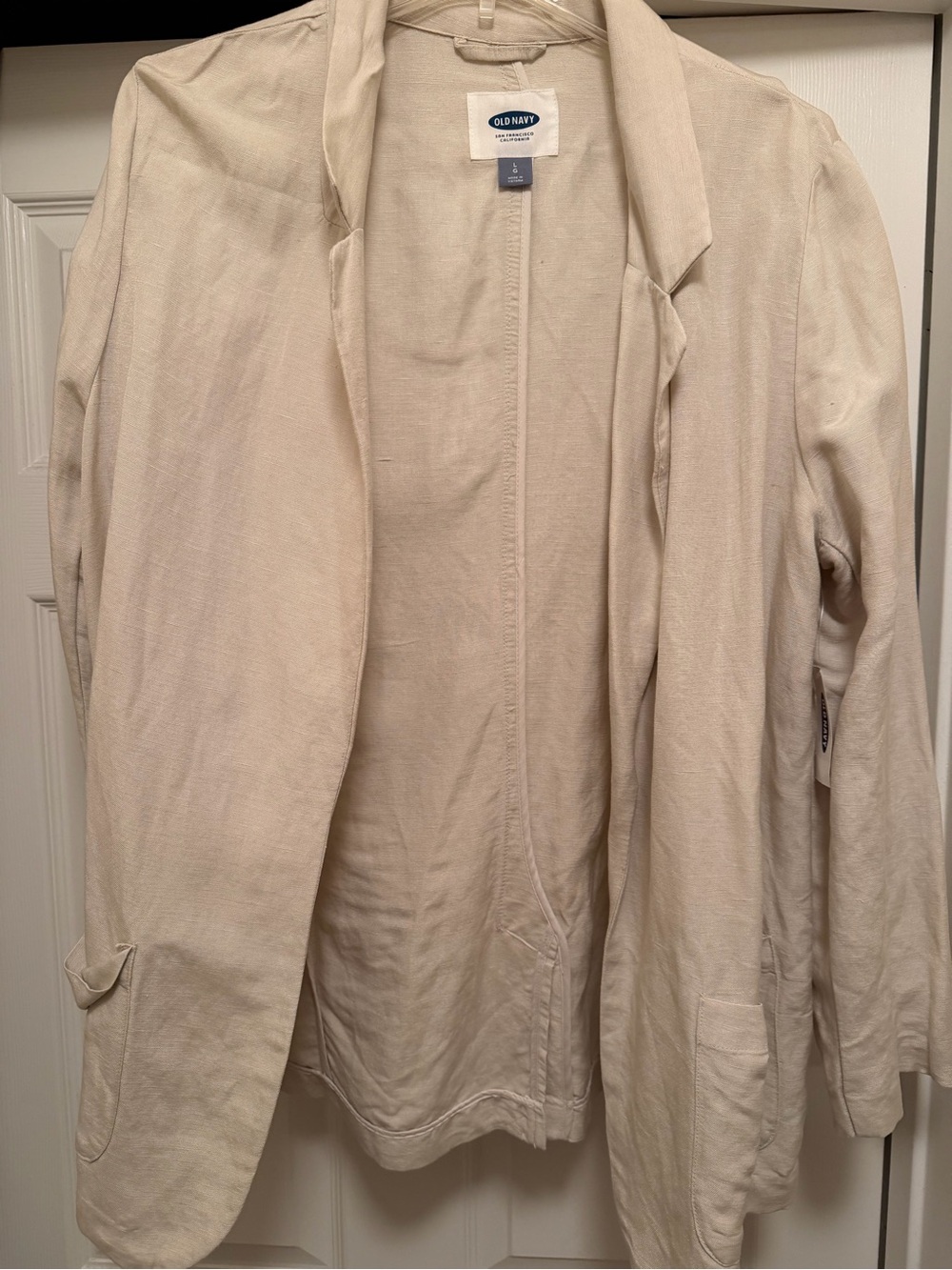 Old Navy Men's Light Beige Shirt Jacket